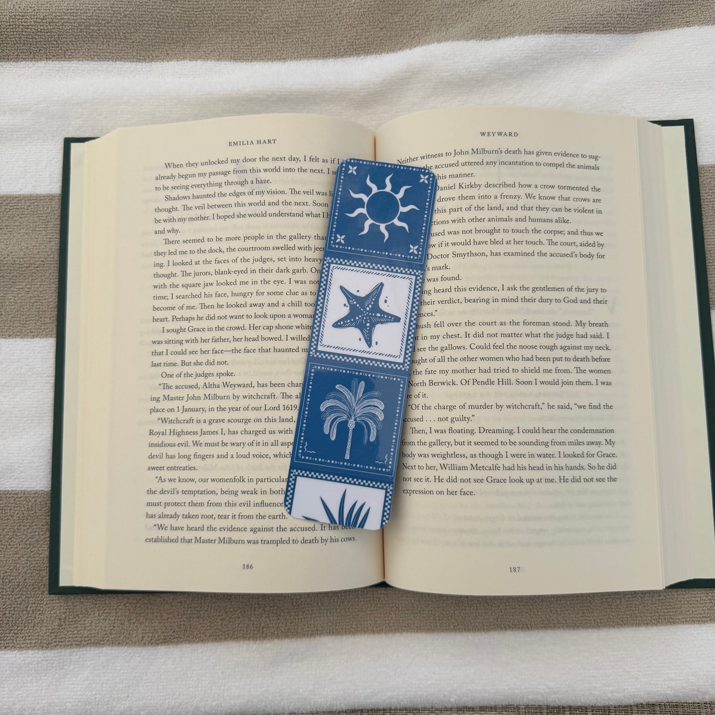Coastal Tiles Bookmark