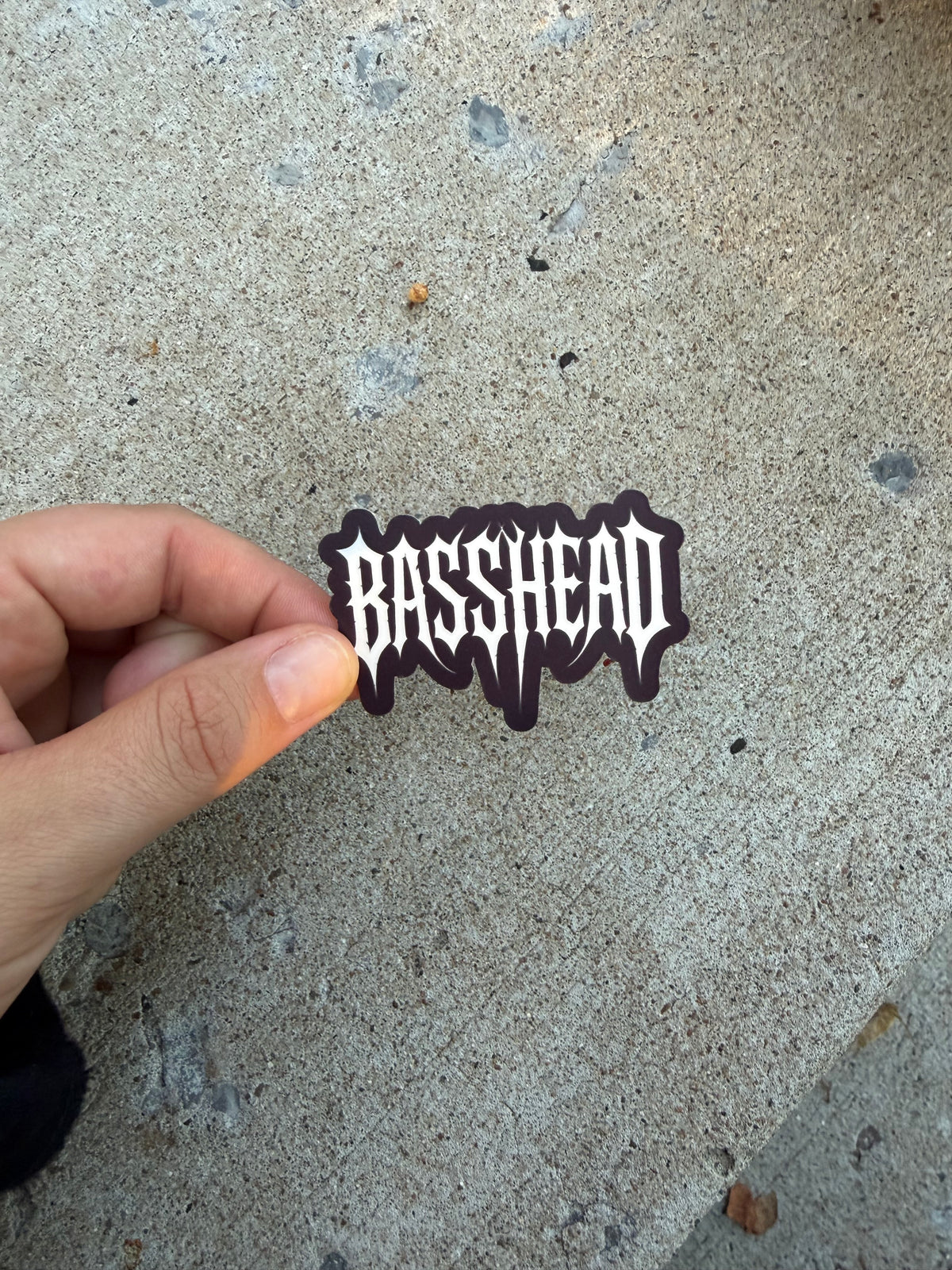 Basshead Metal Logo Vinyl Sticker