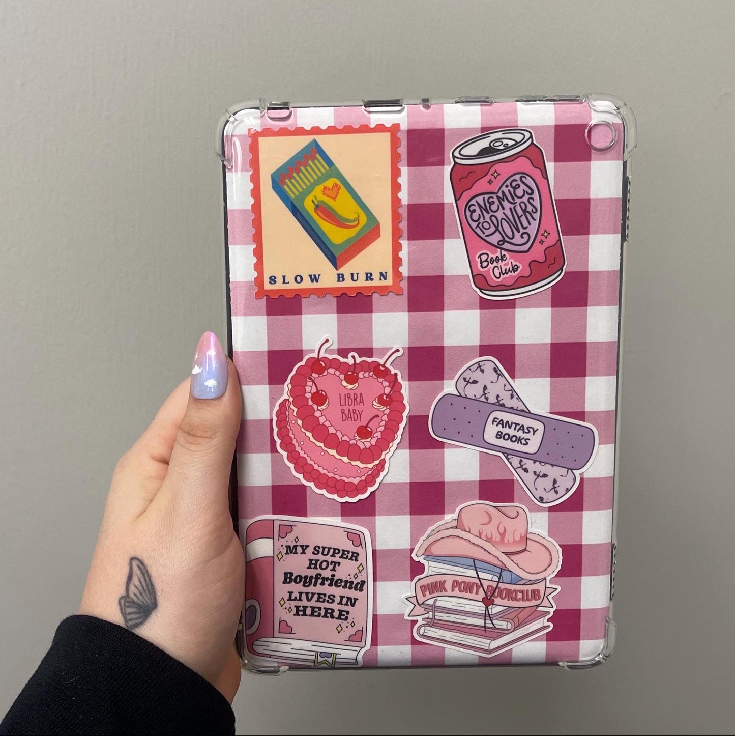 My Super Hot Boyfriend Lives in Here Sticker