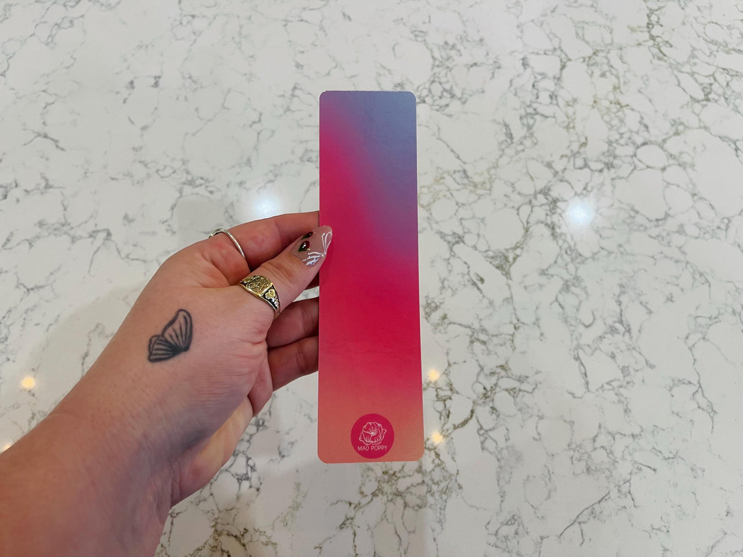 Orange to Pink to Purple Gradient Bookmark