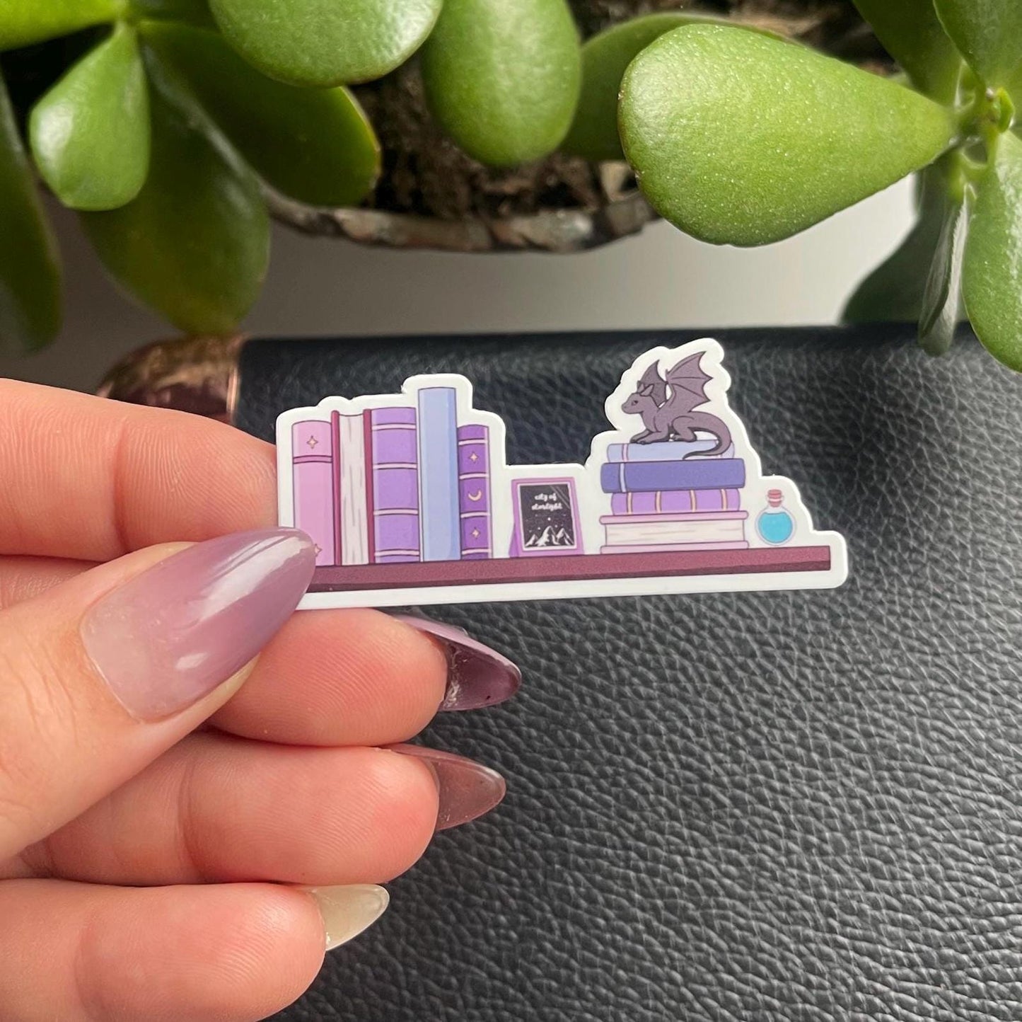 Fantasy Bookshelf Sticker