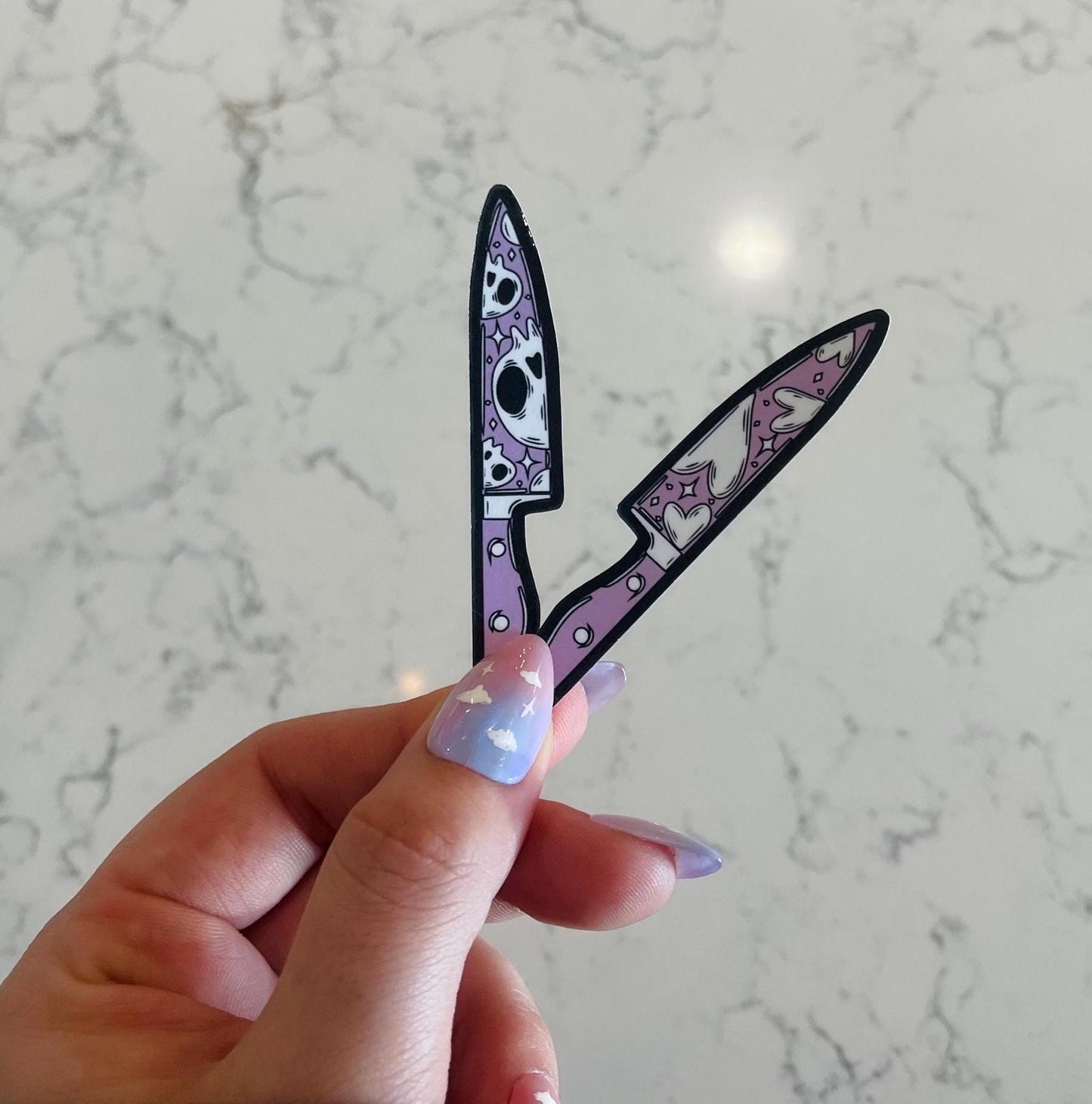 Deadly Romance Knife Sticker Set