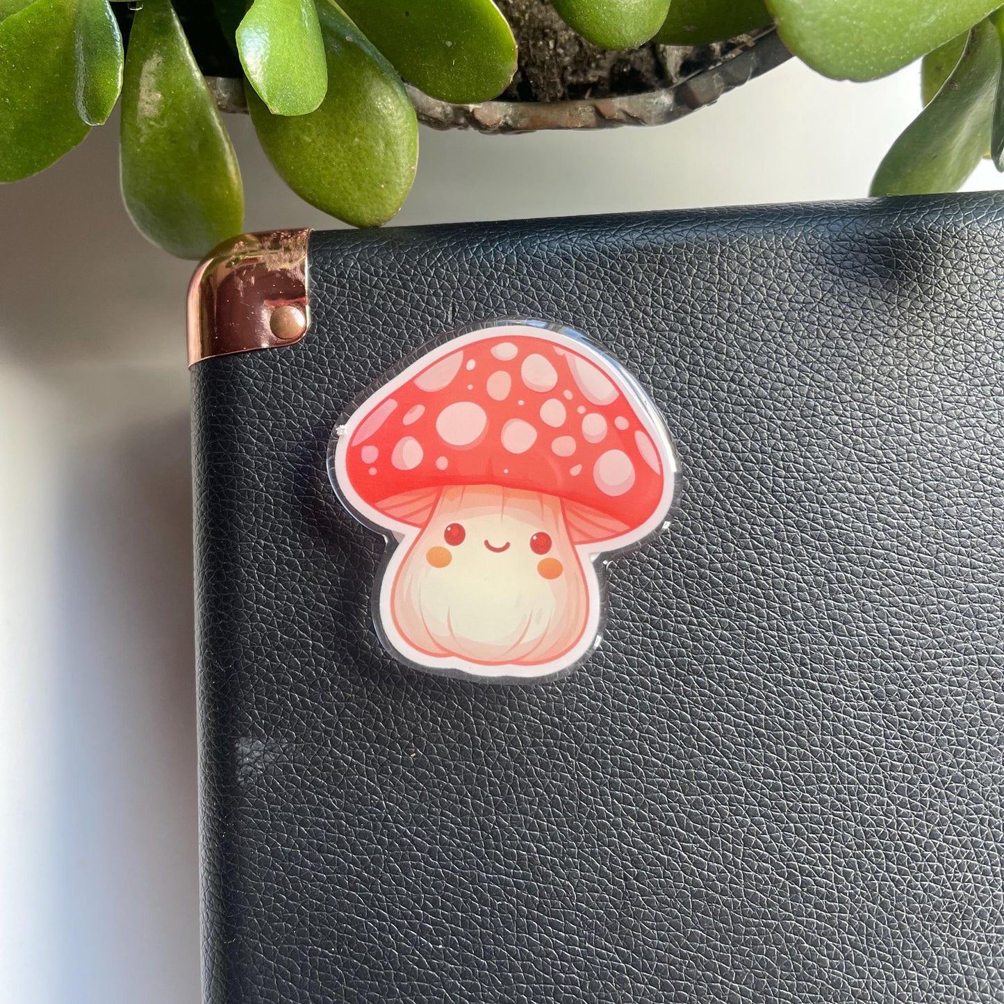 Smiley Mushroom E-Reader Grip | Magnetic Compatible