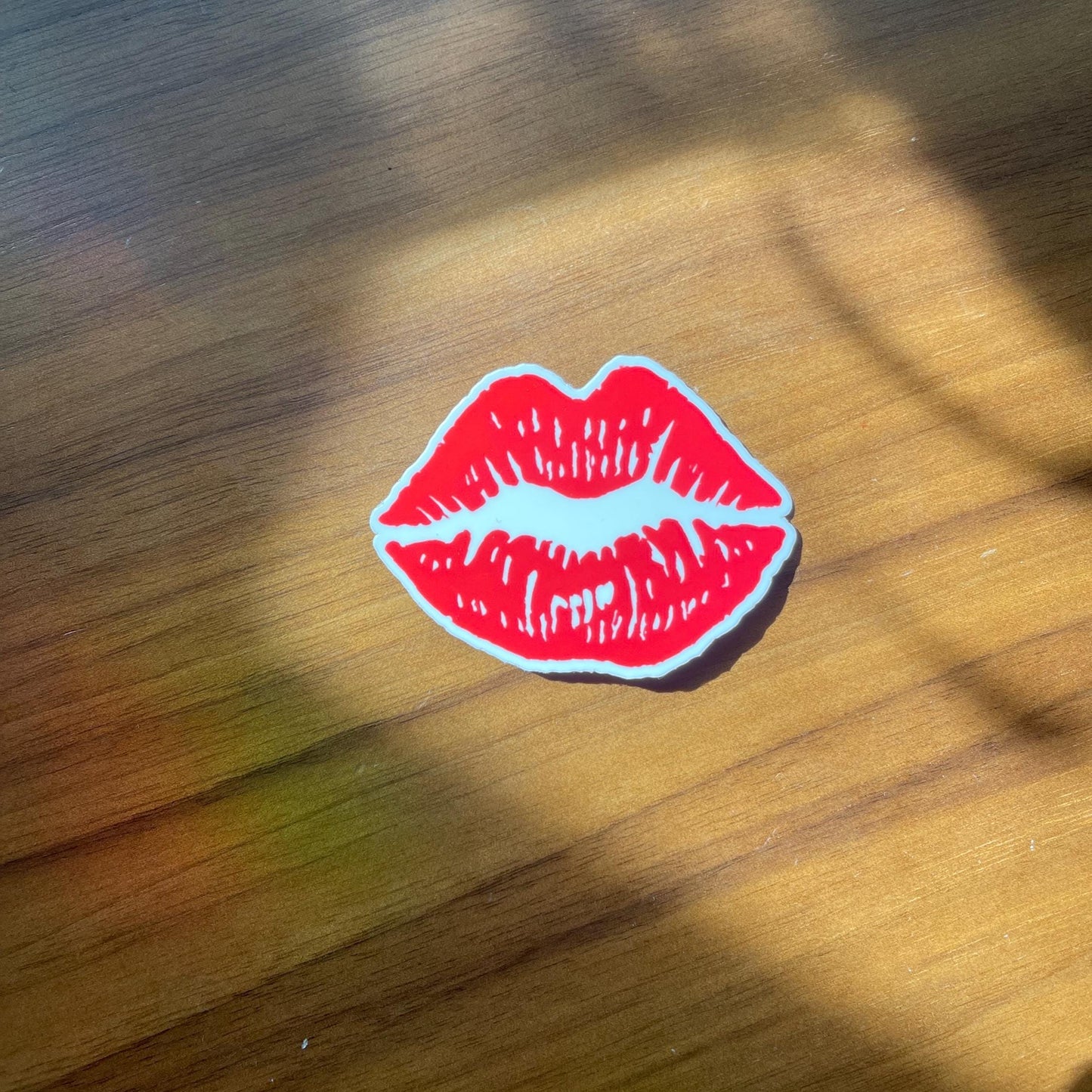 Red Lip Kiss Sticker