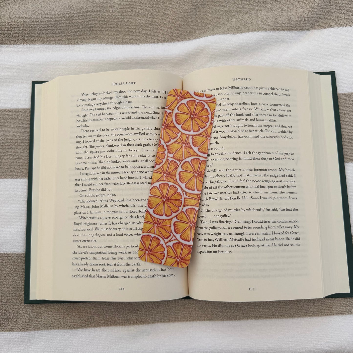 Orange Slice Bookmark