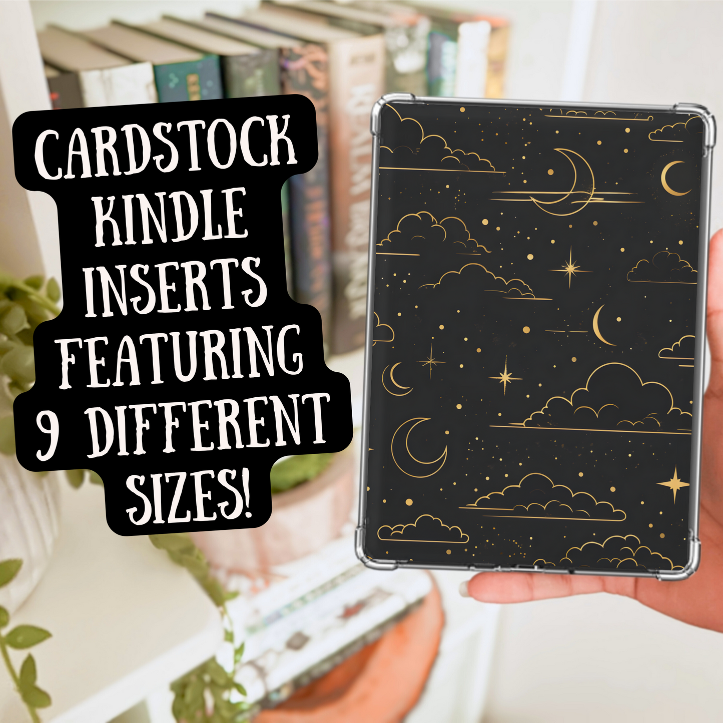 Night Sky Heavy Cardstock Kindle Insert