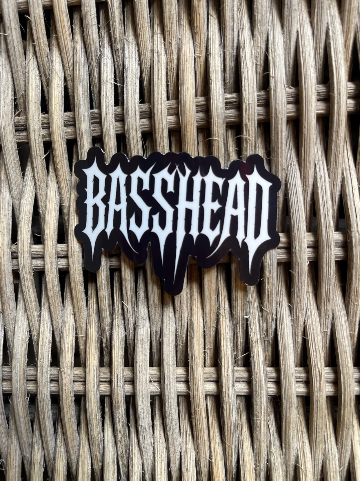 Basshead Metal Logo Sticker