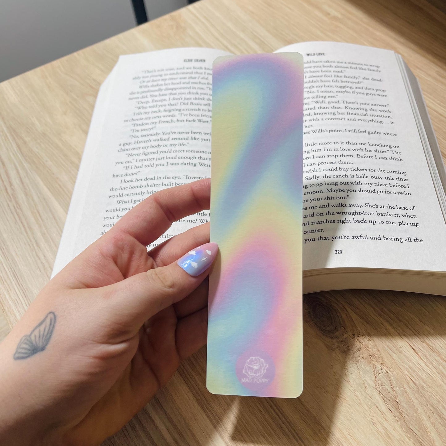 Rainbow Gradient Oil Spill Bookmark