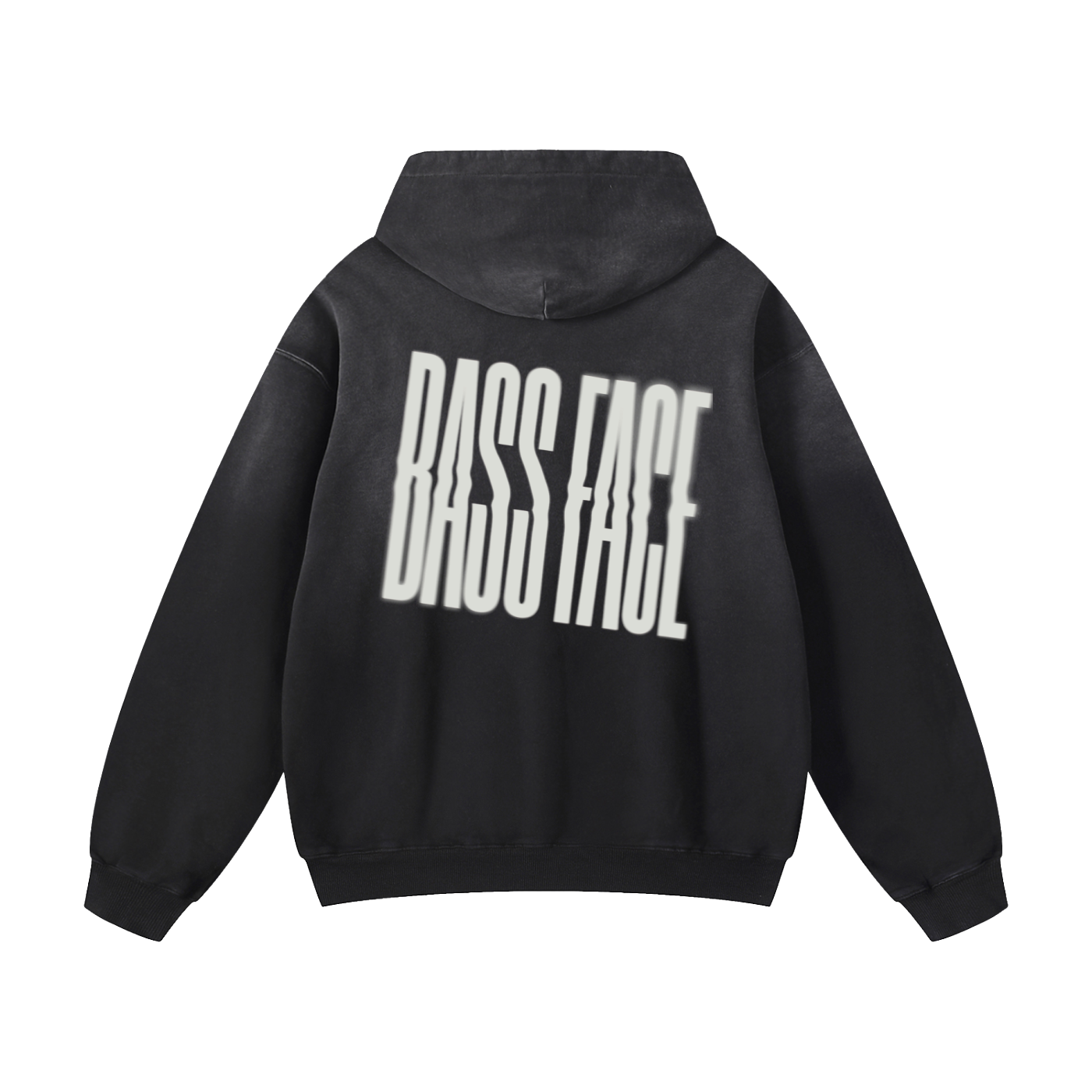 Bass Face Heavyweight Sunfade Oversized Hoodie