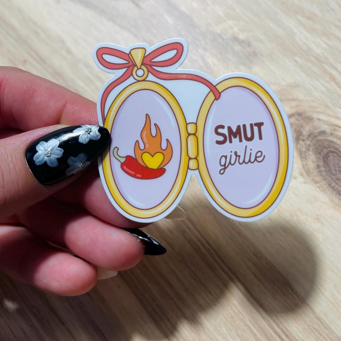 Smut Girlie Locket Sticker