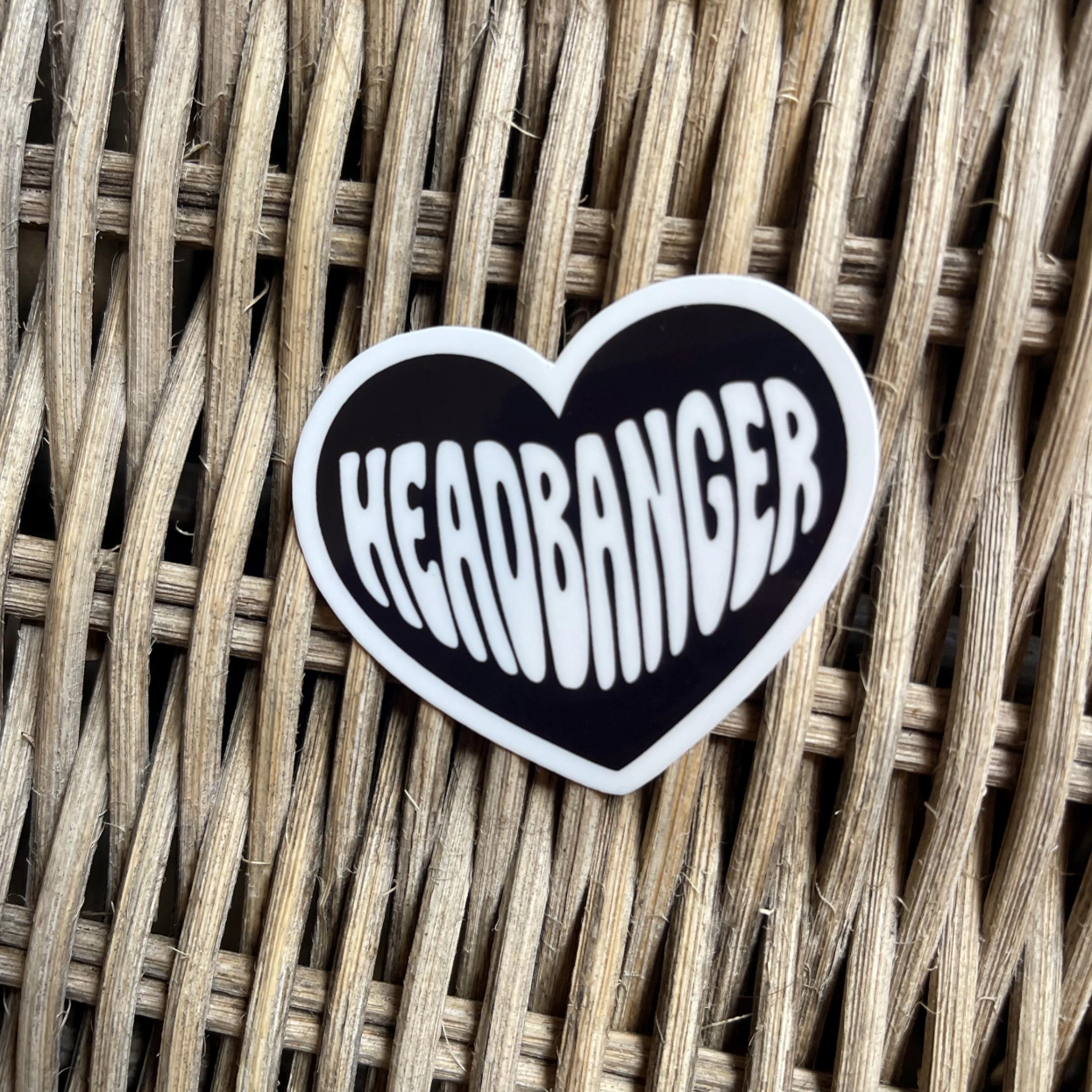 Headbanger Heart Sticker
