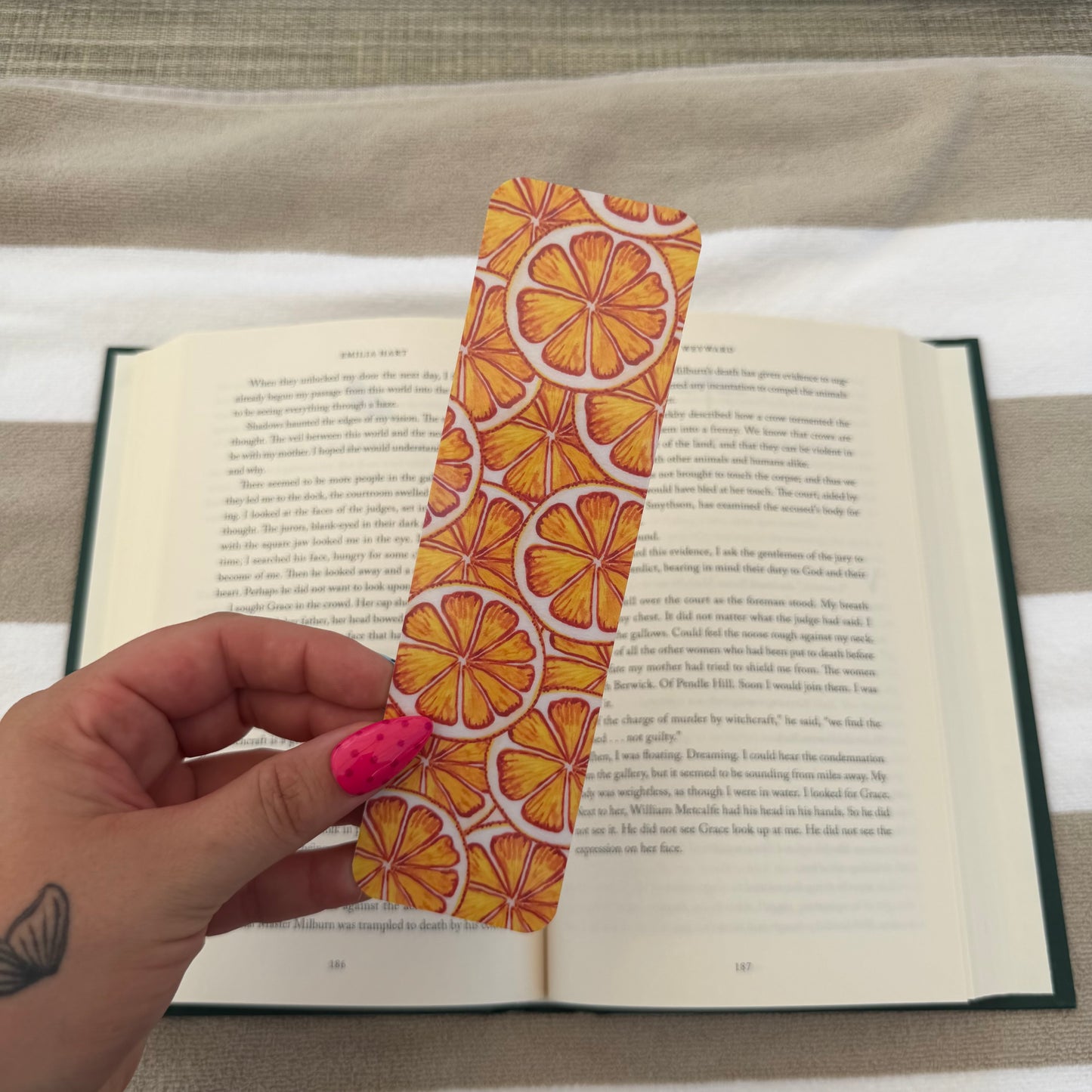 Orange Slice Bookmark