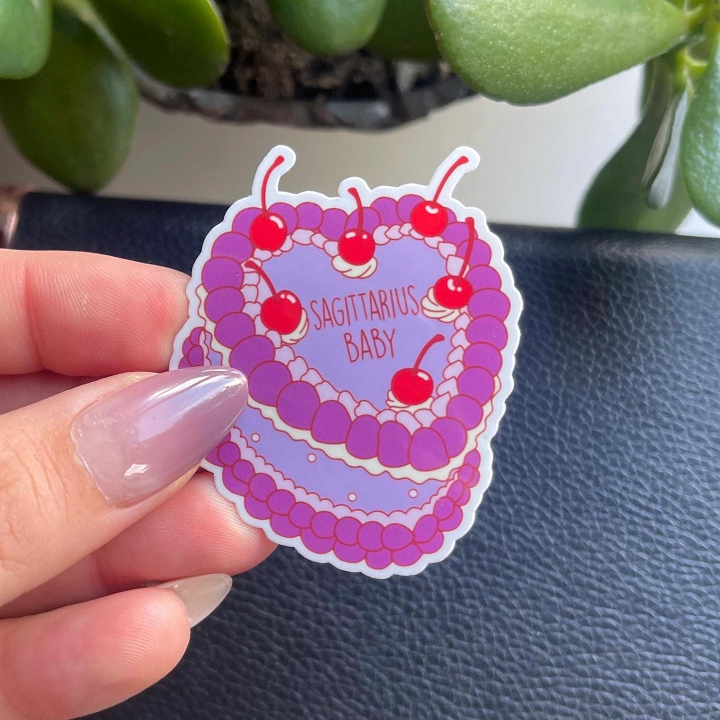 Sagittarius Baby Cake Zodiac Sticker