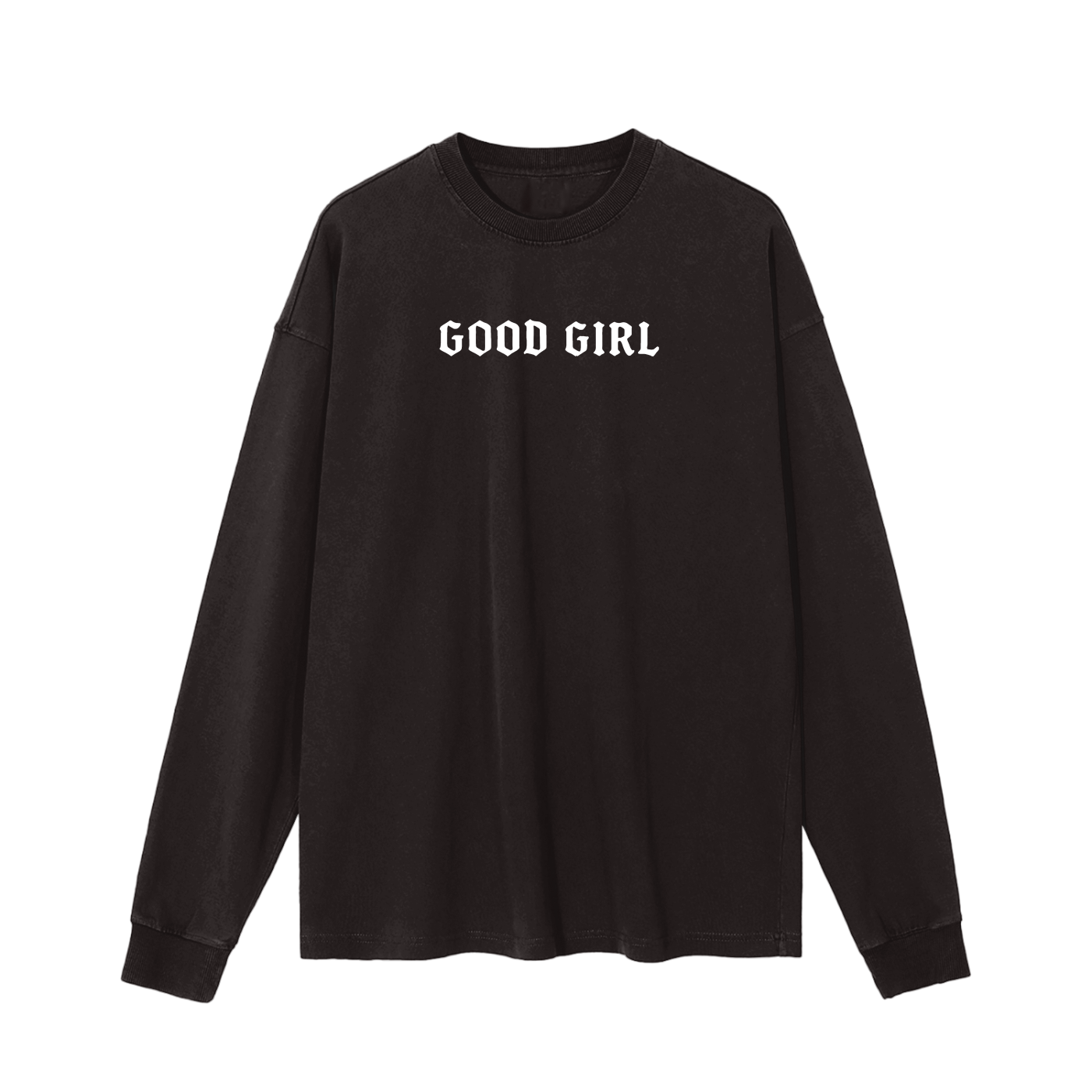 Good Girl Gothic Vintage Washed Long Sleeve Tee