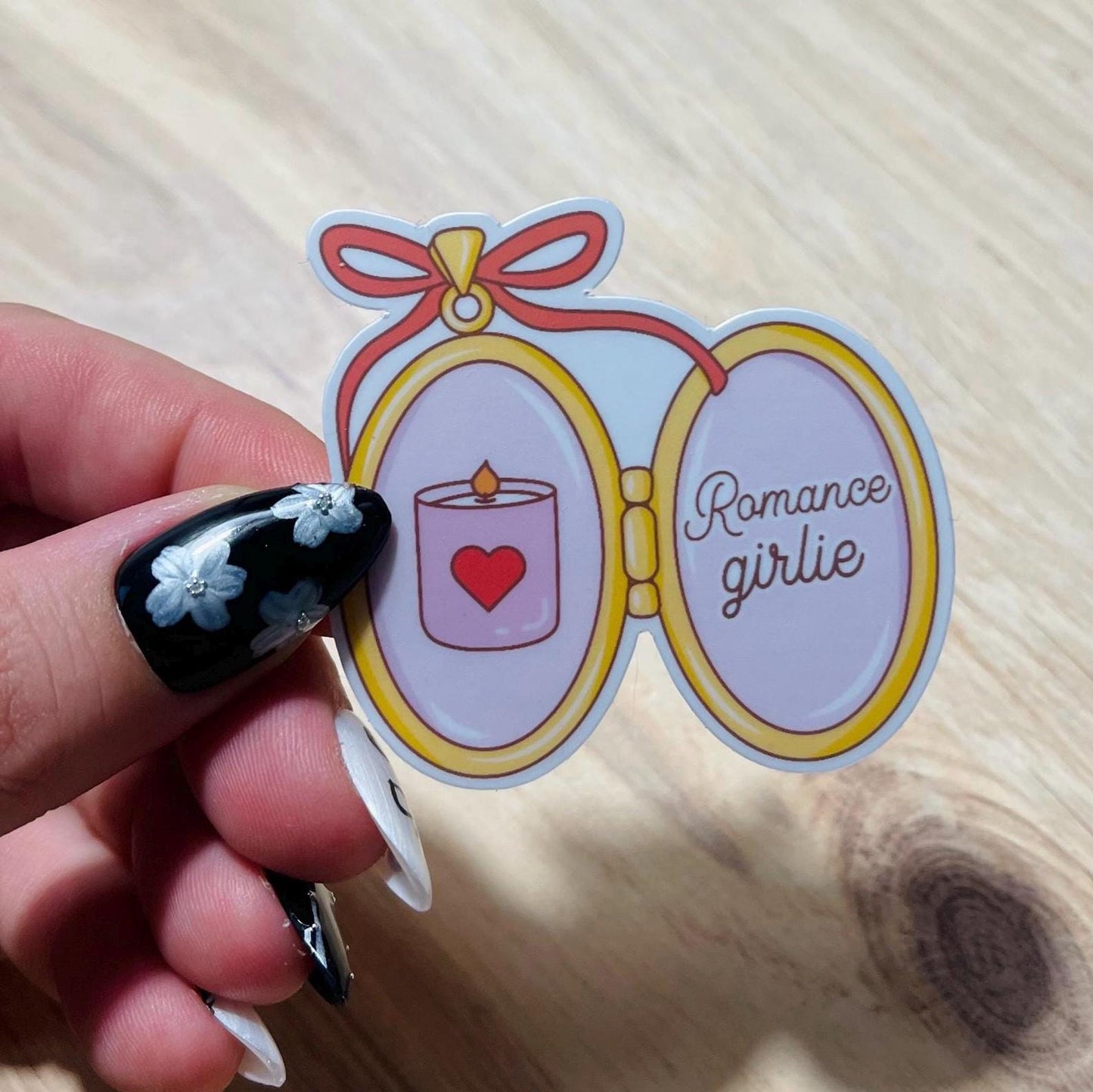 Romance Girlie Locket Sticker