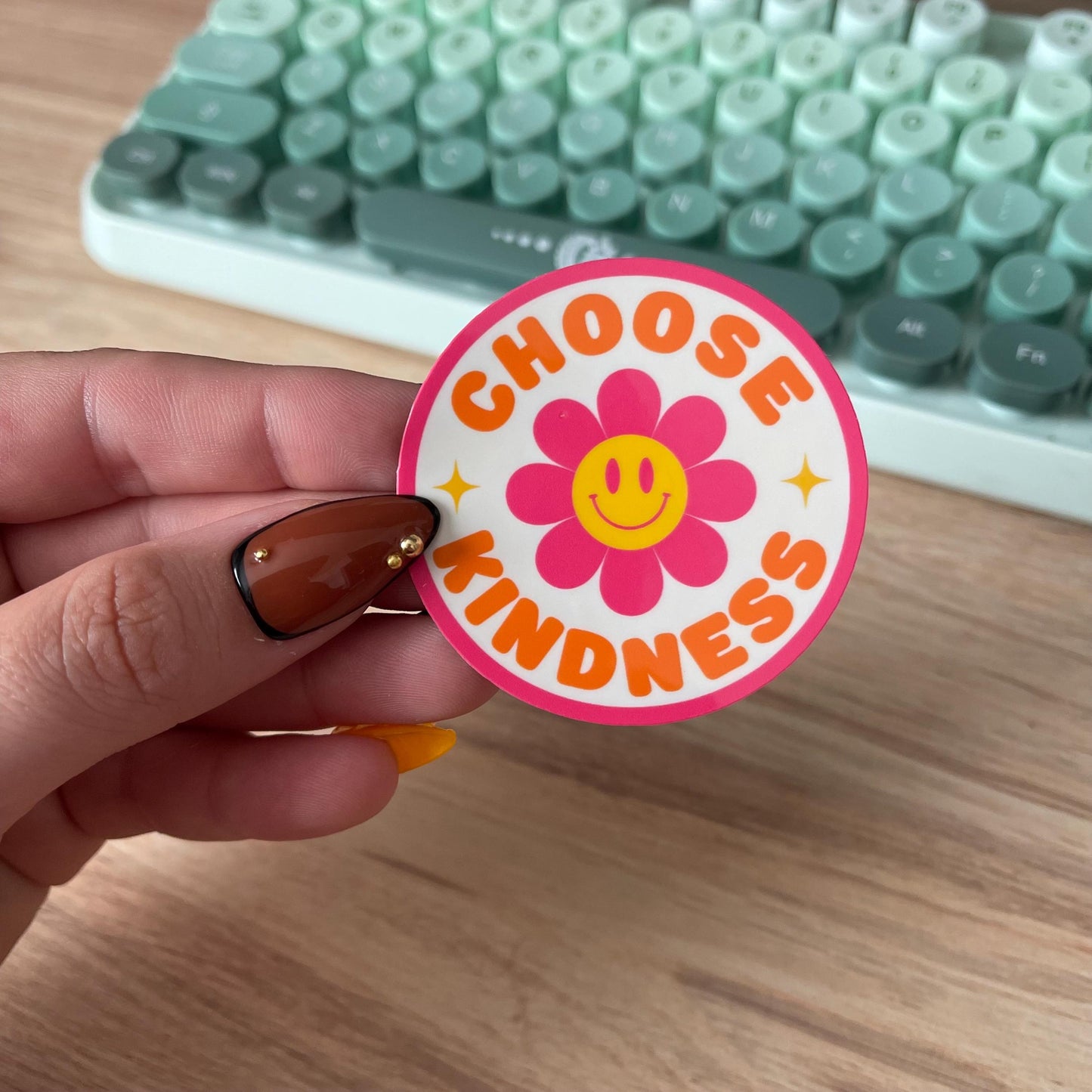 Choose Kindness Flower Sticker