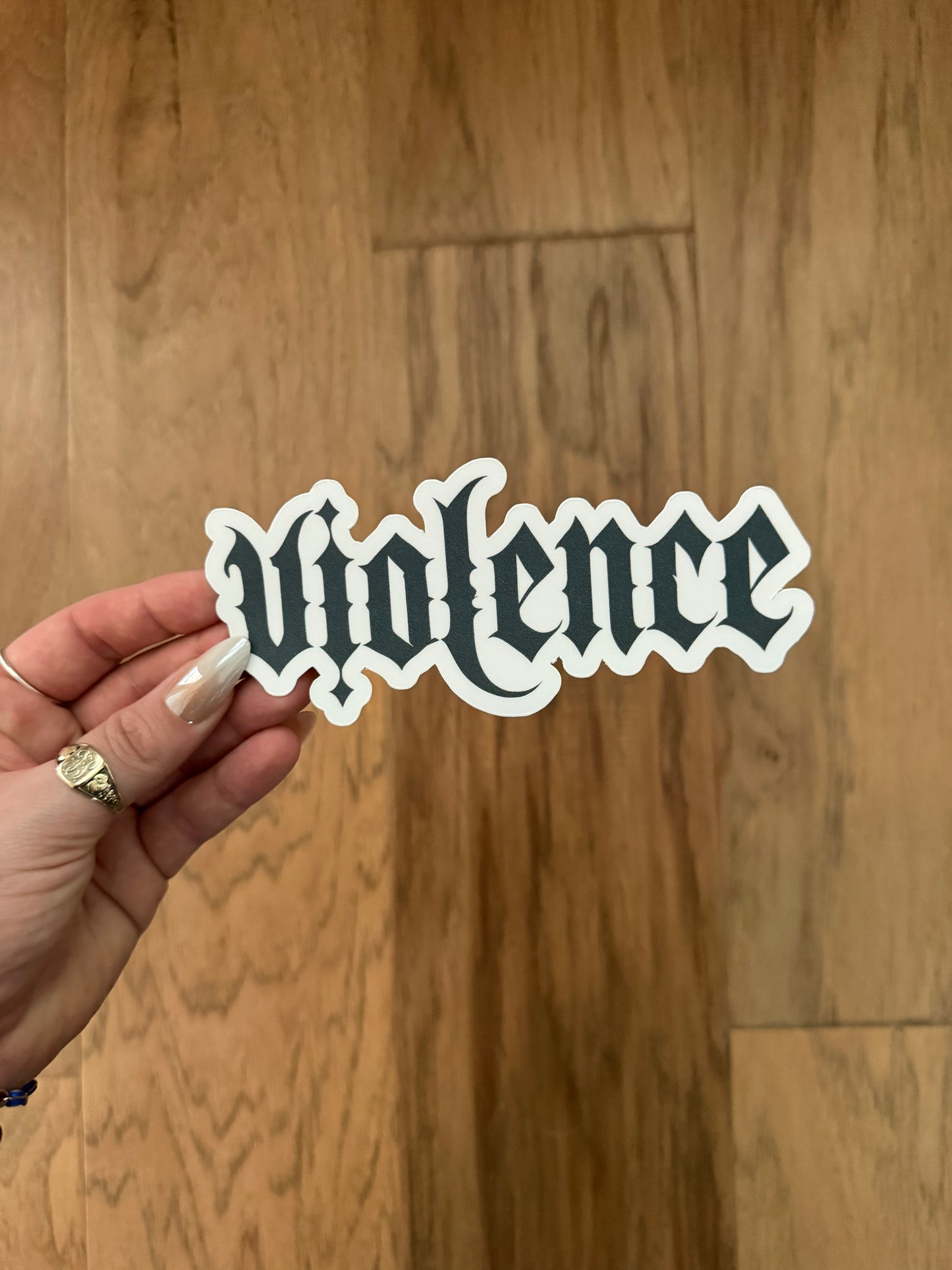 Violence Bookmark | Handmade Gothic Die Cut Bookmark | Dragon Fantasy Reader Gift