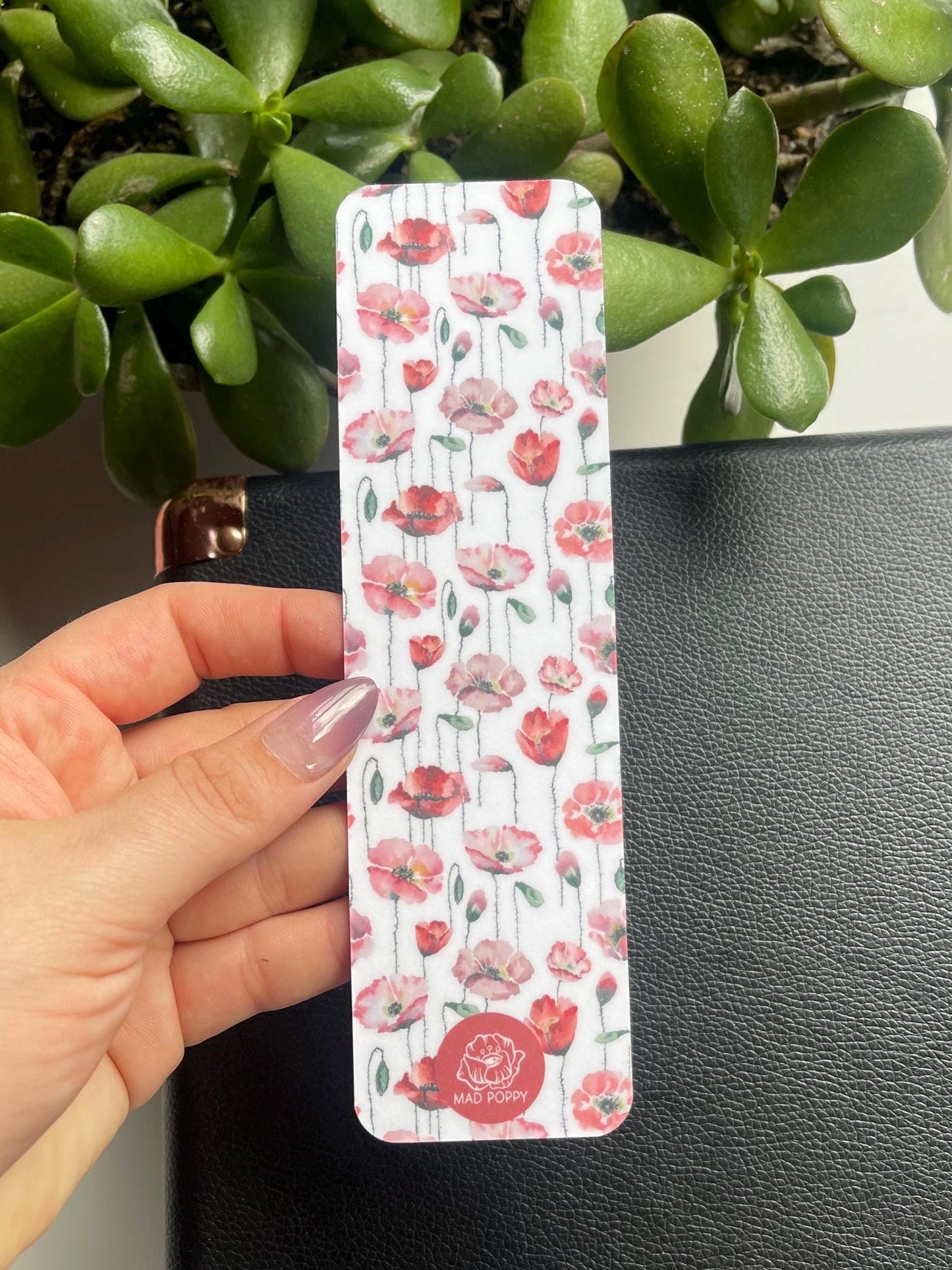 Blooming Poppies Bookmark