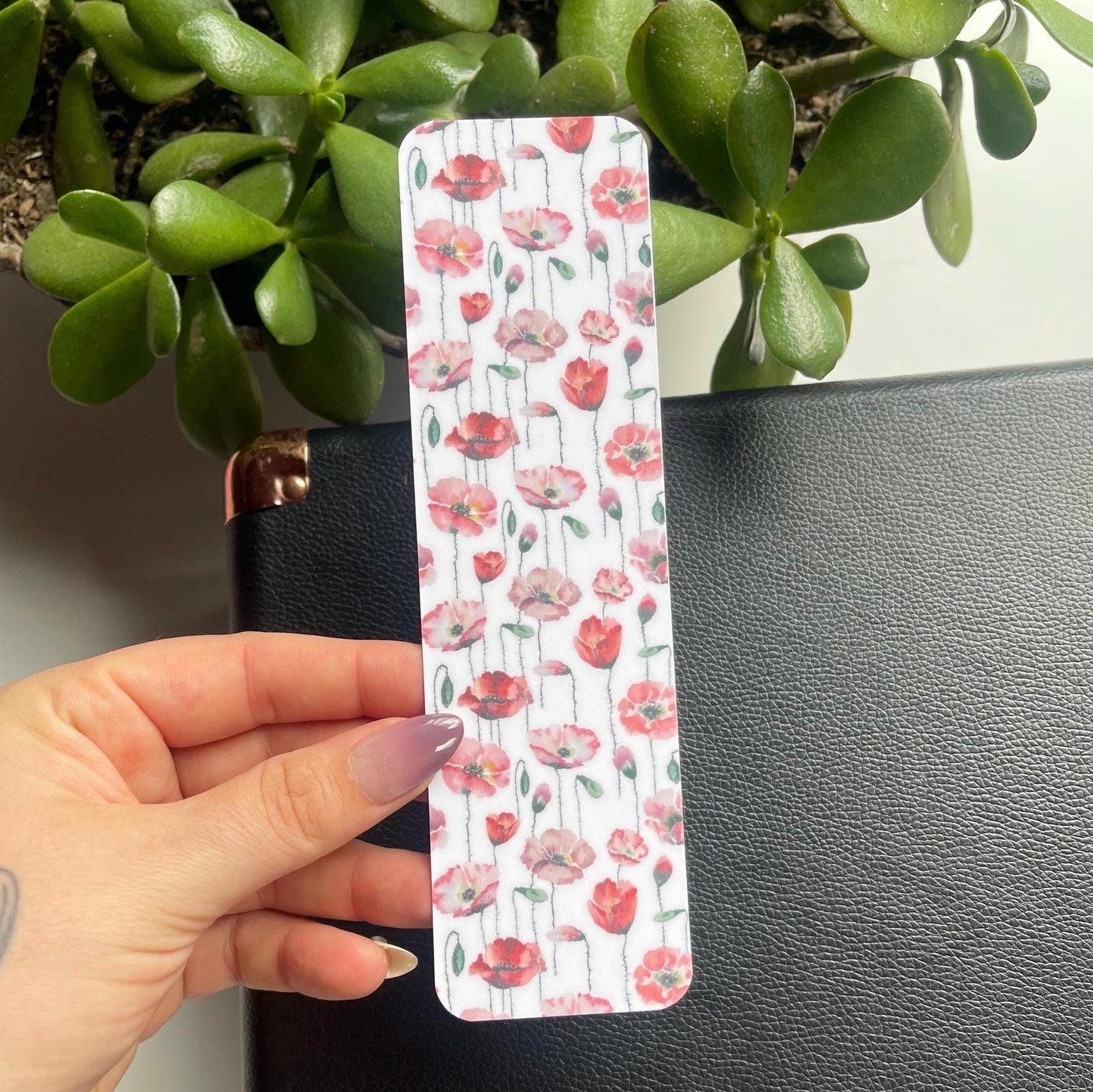 Blooming Poppies Bookmark
