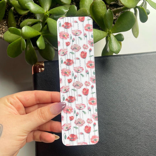 Blooming Poppies Bookmark