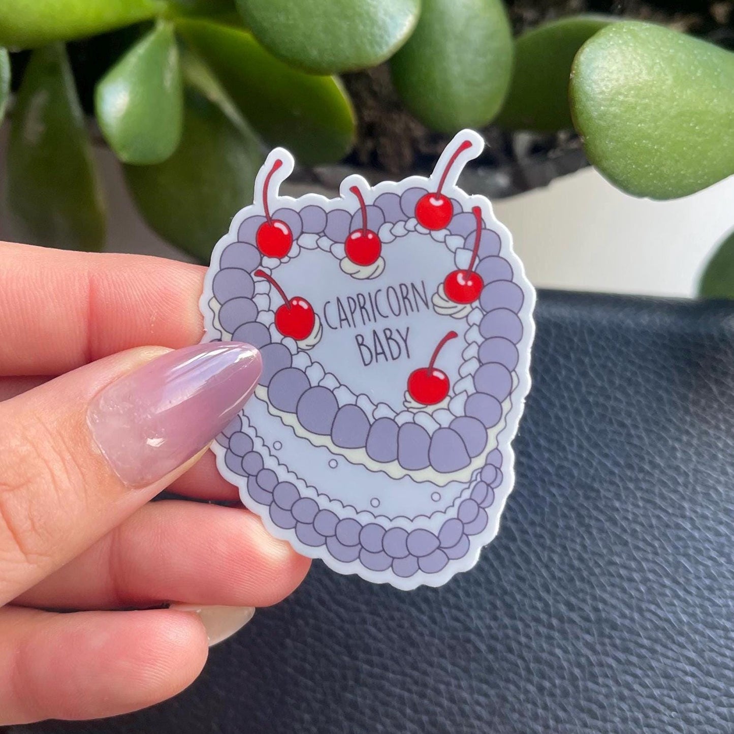 Capricorn Baby Cake Zodiac Sticker