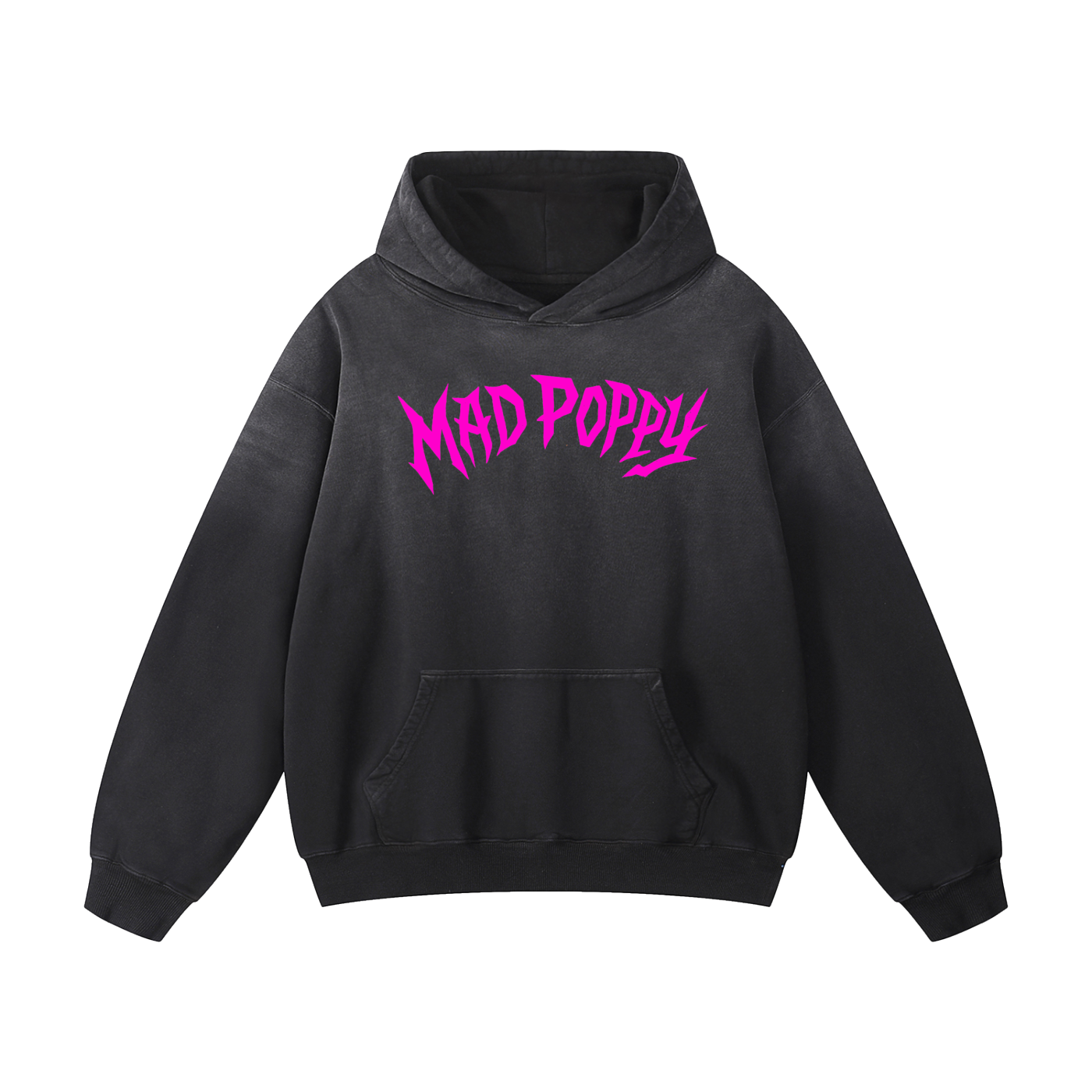 Mad Poppy Eye Sunfade Oversized Hoodie | Heavyweight
