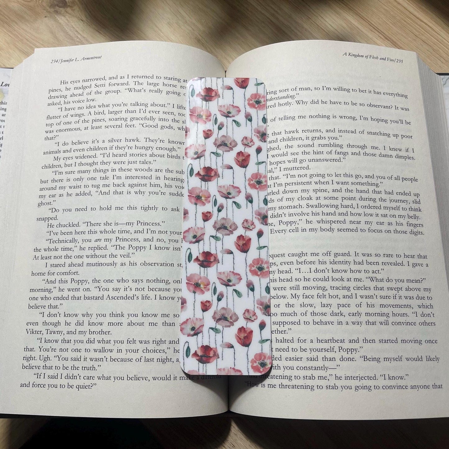 Blooming Poppies Bookmark