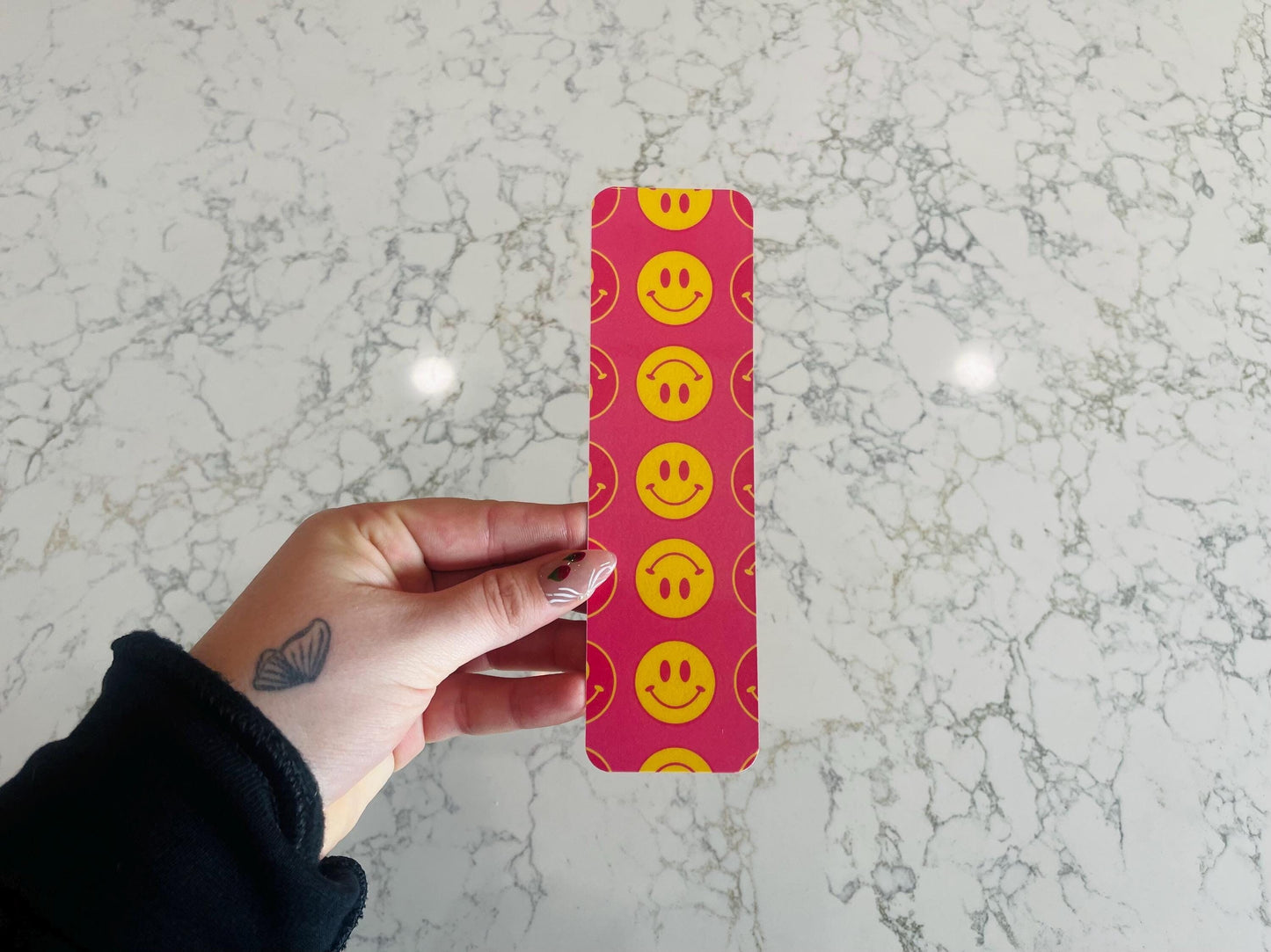 Hot Pink Smiles Bookmark