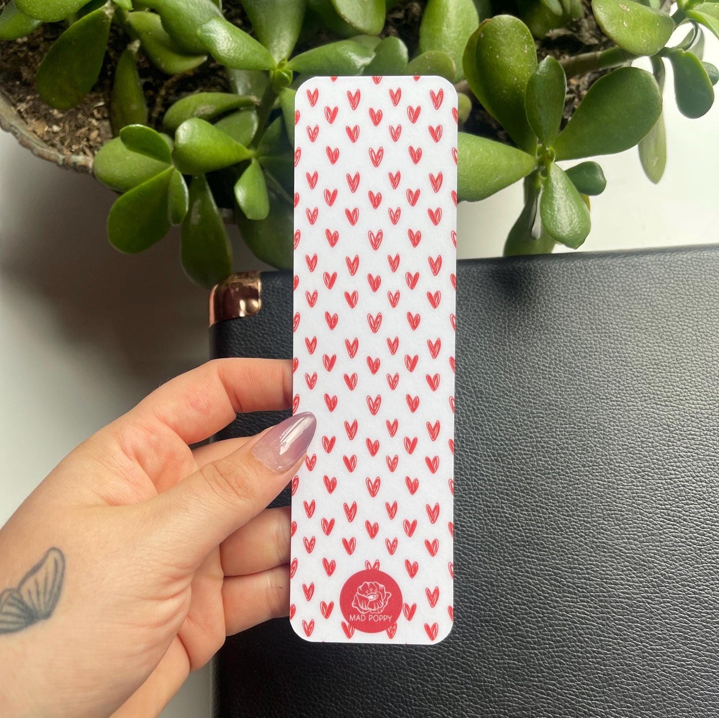 Tiny Red Heart Bookmark