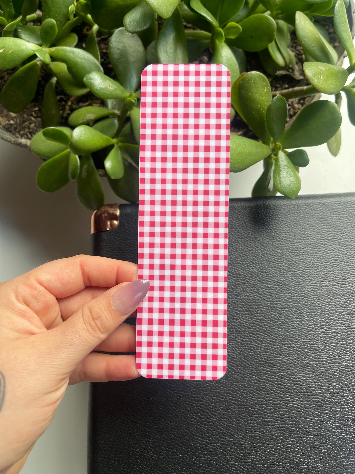 Spring Gingham Bookmarks