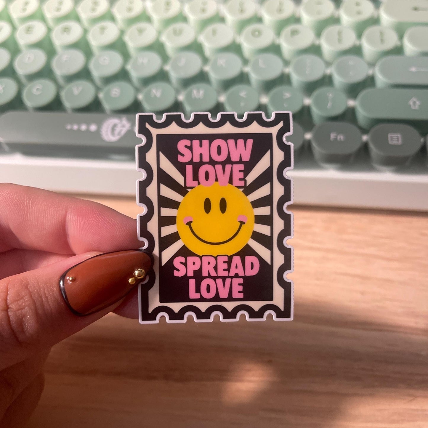 Show Love Spread Love Stamp Sticker