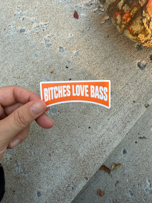 Bitches Love Bass Hunting Vinyl Sticker
