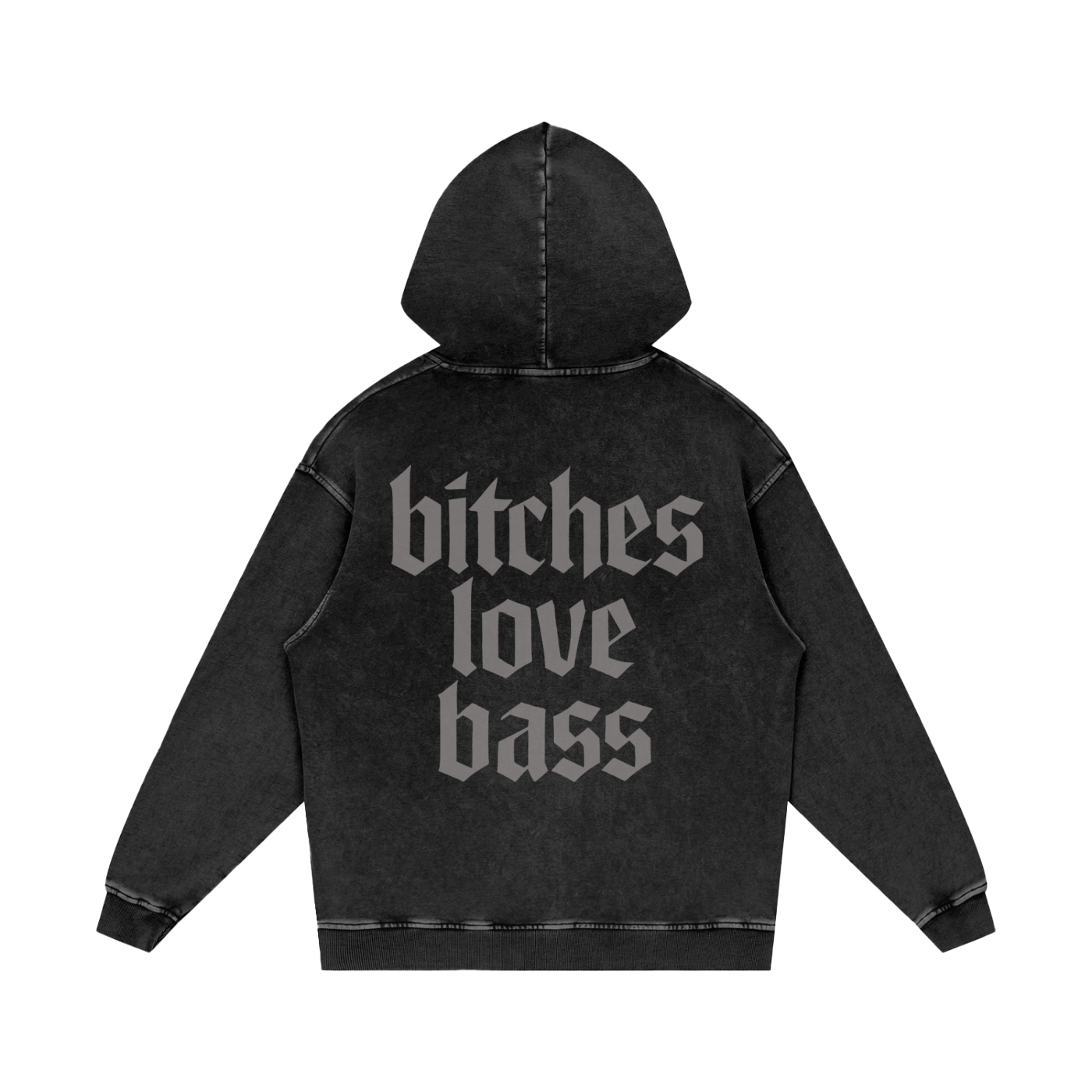 bitches love bass,madpoppy,mad poppy design,music festival,rave outfit,oversized hoodie
