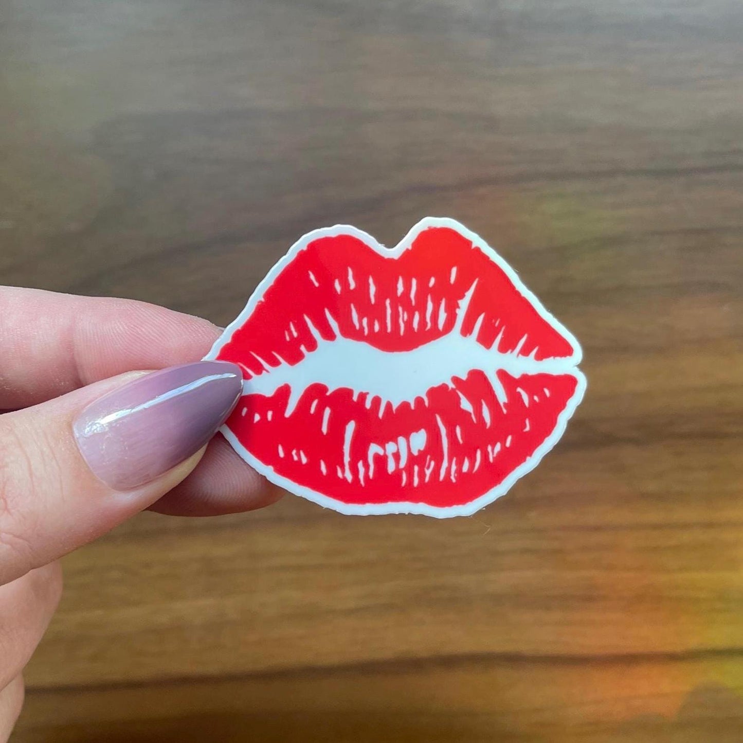 Red Lip Kiss Sticker
