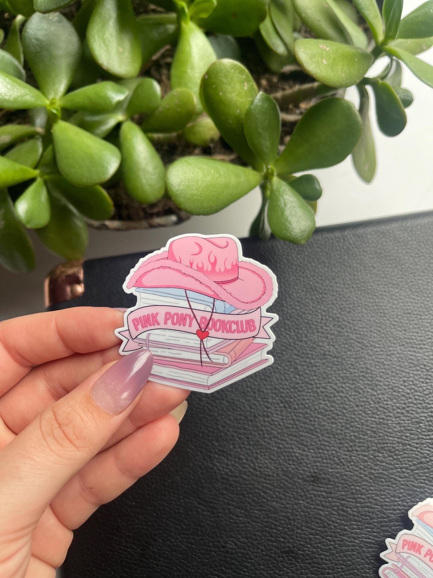 Pink Pony Book Club Vinyl Sticker
