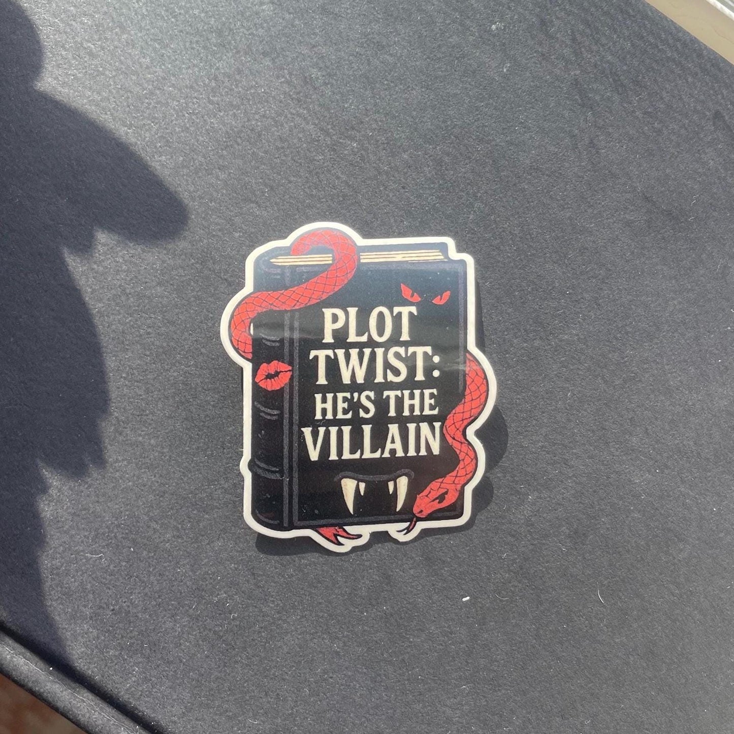 Plot Twist: He’s the Villain Sticker