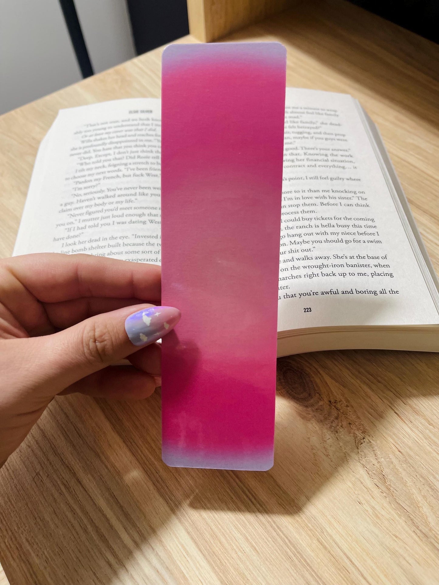 Pink and Purple Aura Bookmark