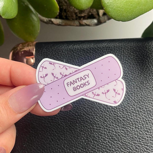 Fantasy Books Bandaid Sticker