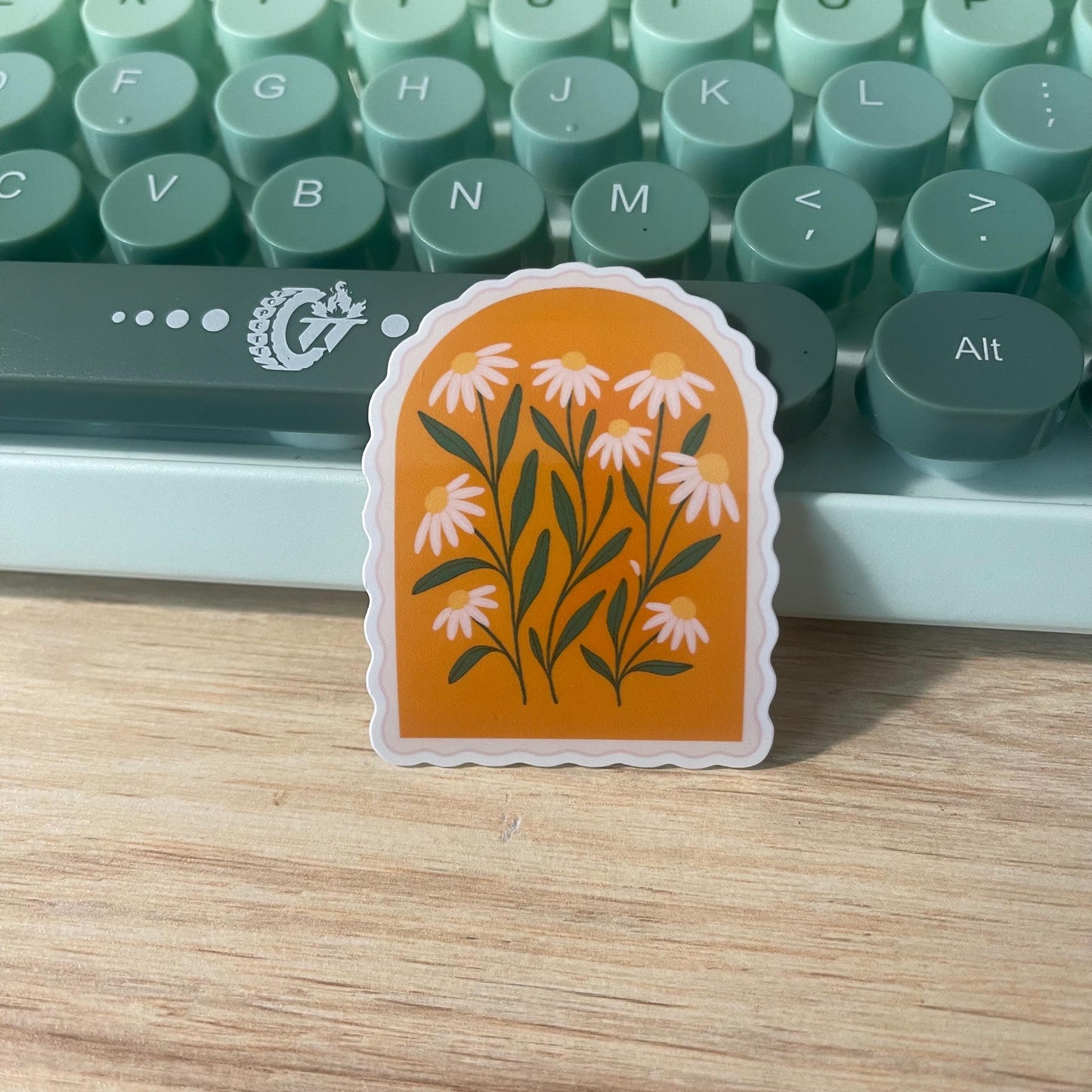 Daisy Frame Vinyl Sticker