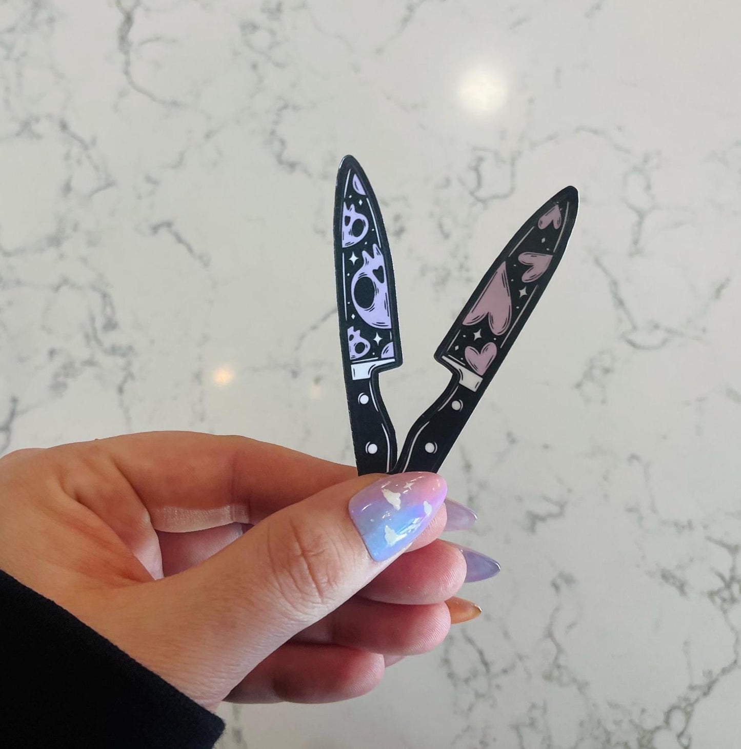 Deadly Romance Knife Sticker Set