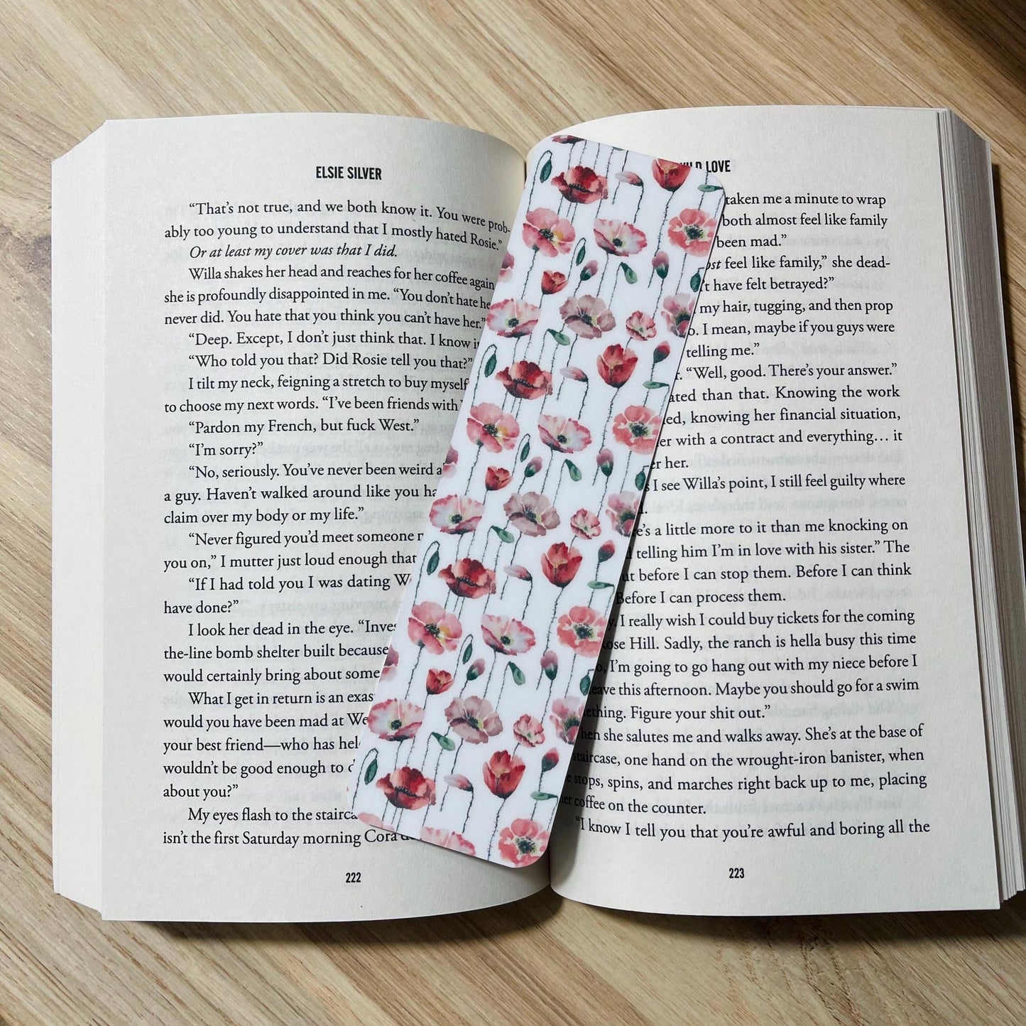 Blooming Poppies Bookmark