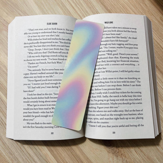 Rainbow Gradient Oil Spill Bookmark