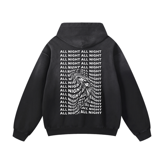 allnighter,rl grime,rave hoodie,oversized hoodie,acid wash,edm merch,music festival