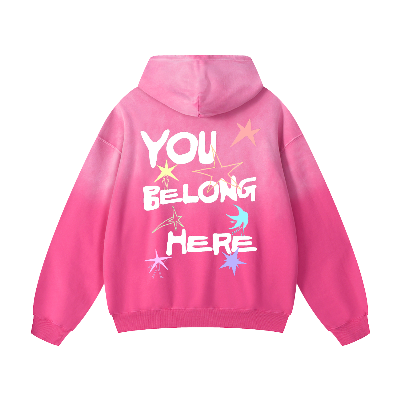 You Belong Here Sunfade Oversized Hoodie