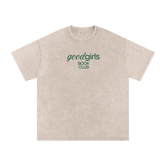 Good Girls Book Club Oversized Snow Washed Tee | Good Girl
