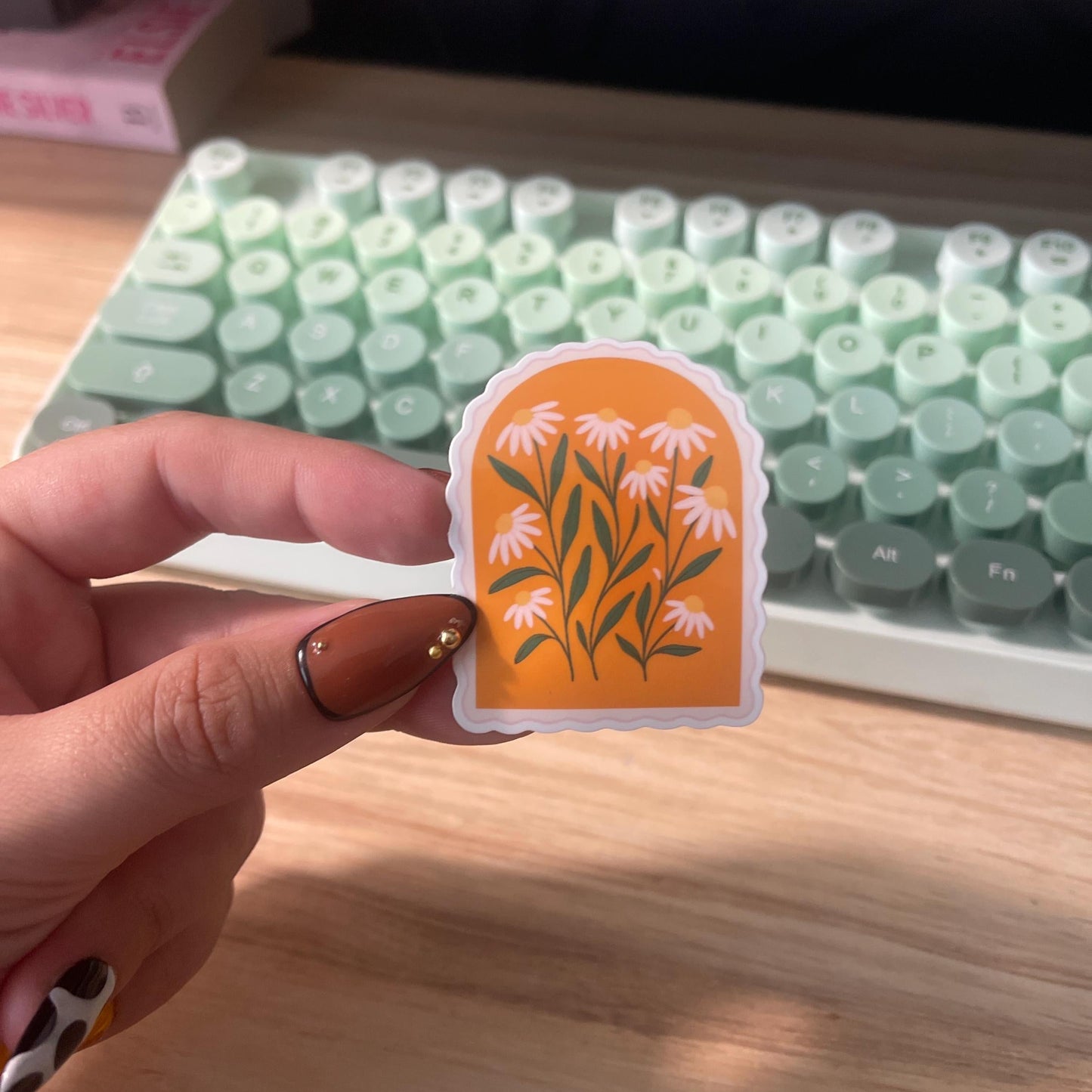 Daisy Frame Vinyl Sticker