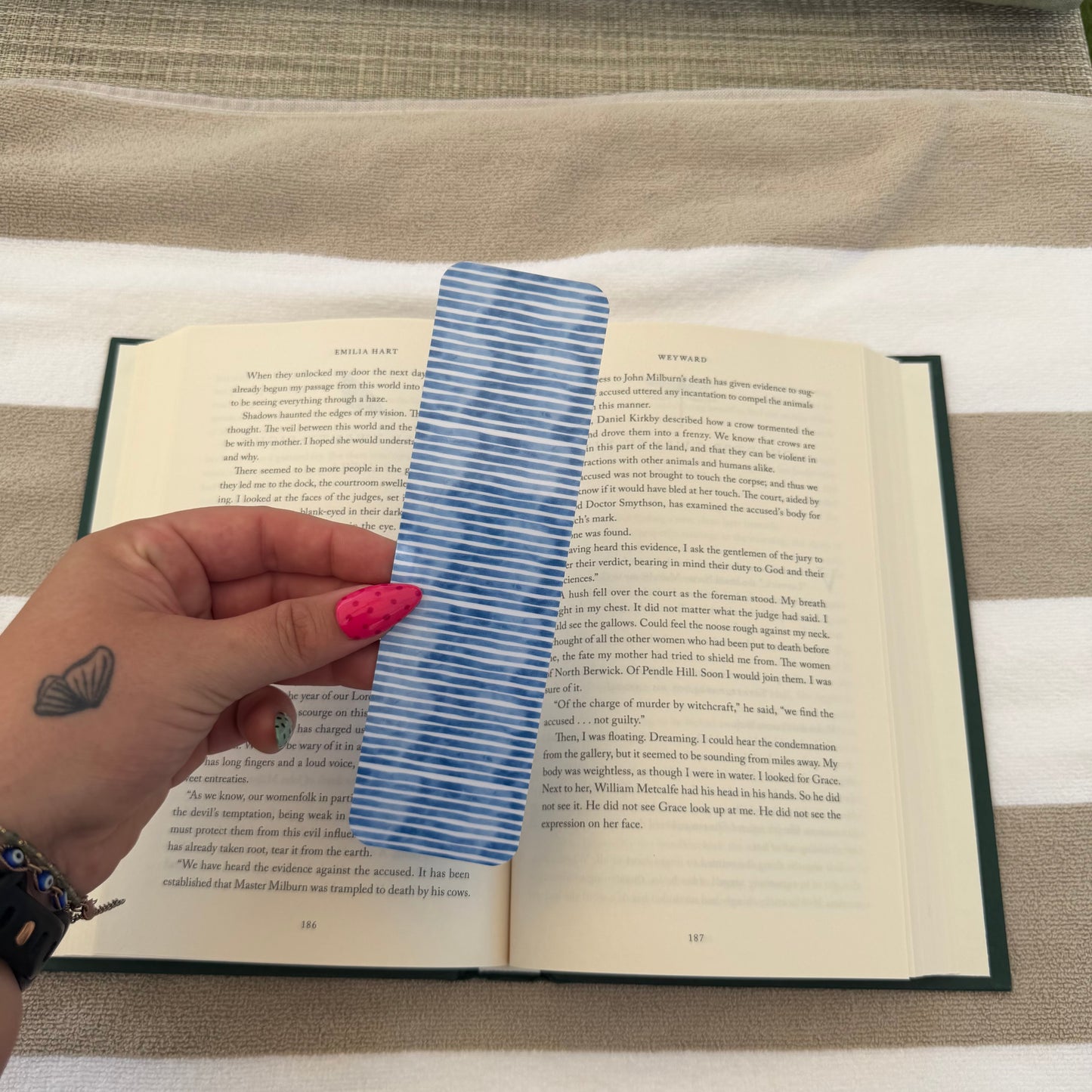 Ocean Stripes Bookmark