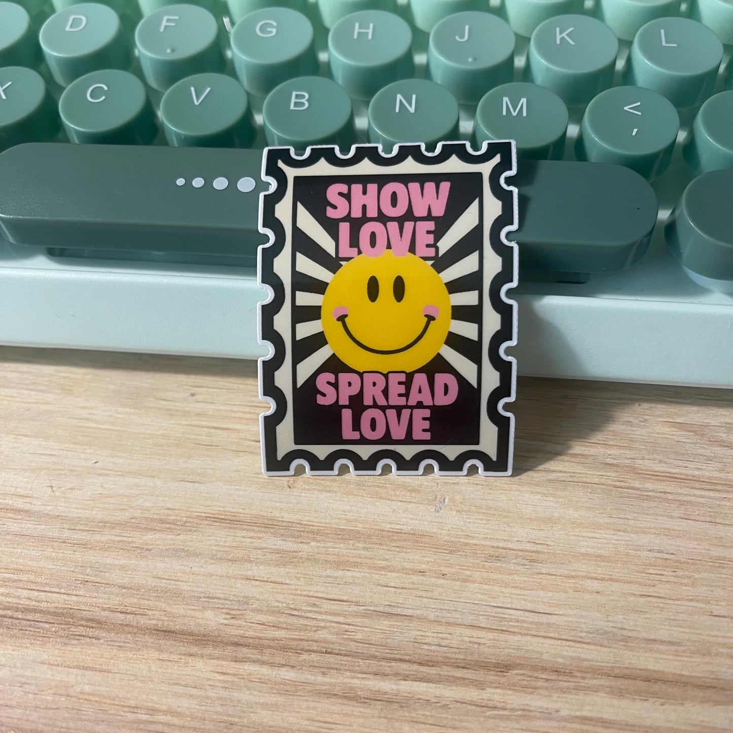 Show Love Spread Love Stamp Sticker