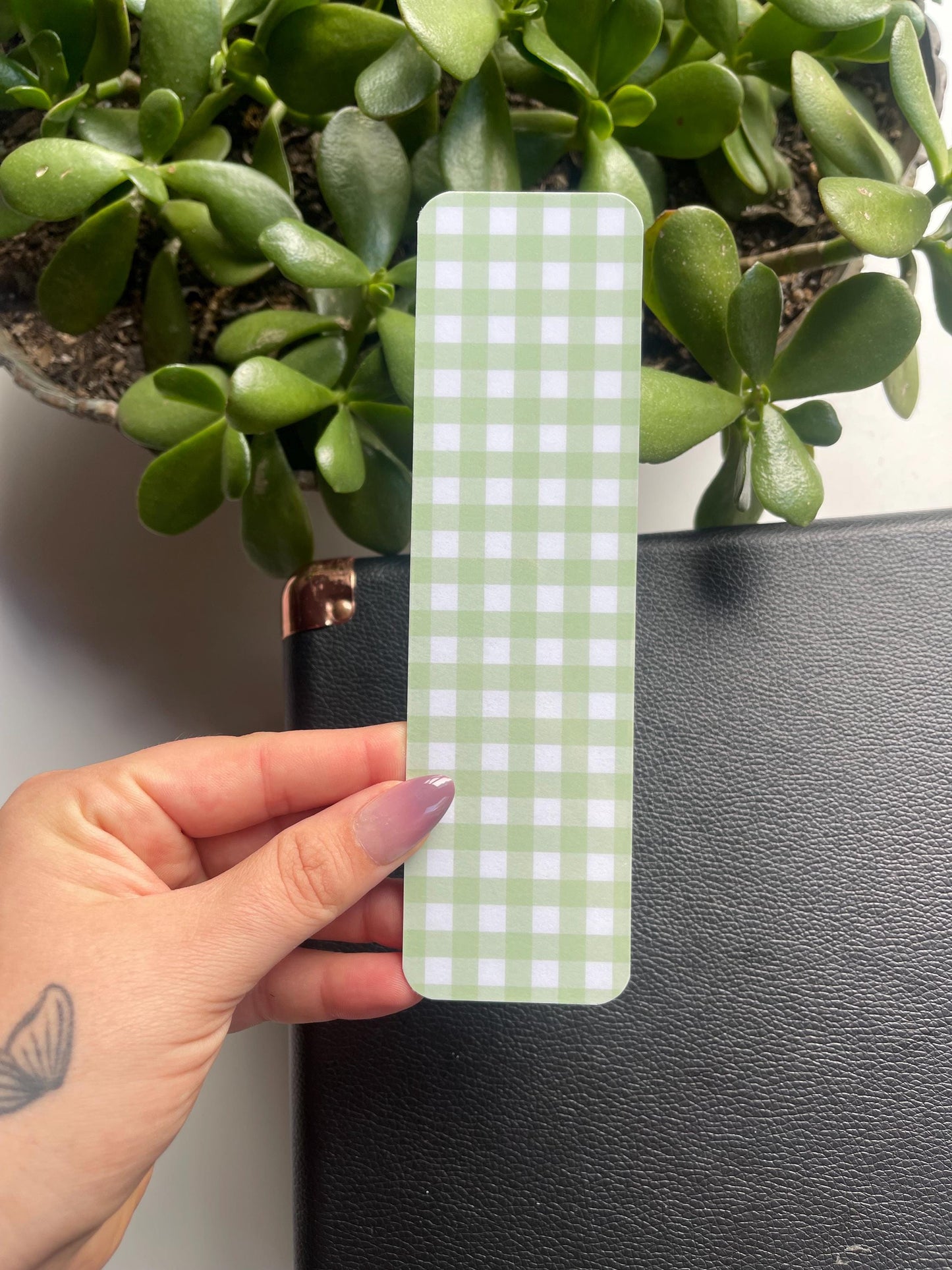 Spring Gingham Bookmarks