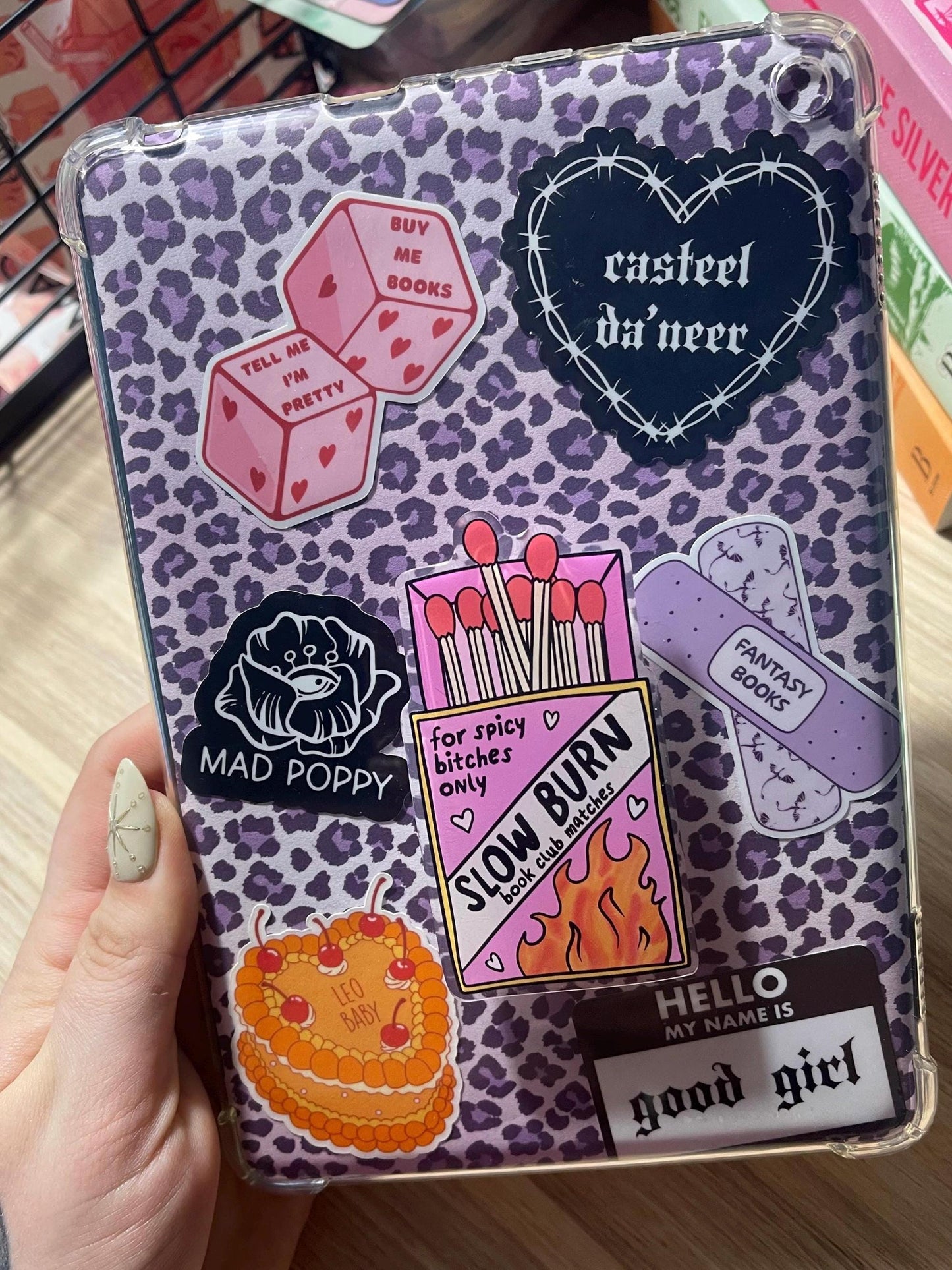 Buy Me Books Tell Me I'm Pretty Dice Sticker